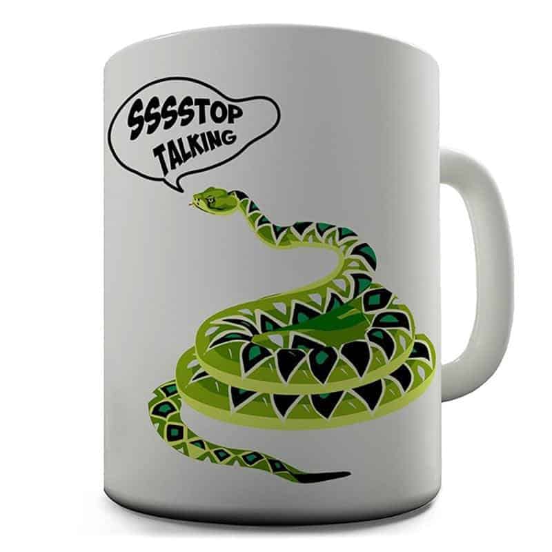 Taza Serpiente Deja De Hablar