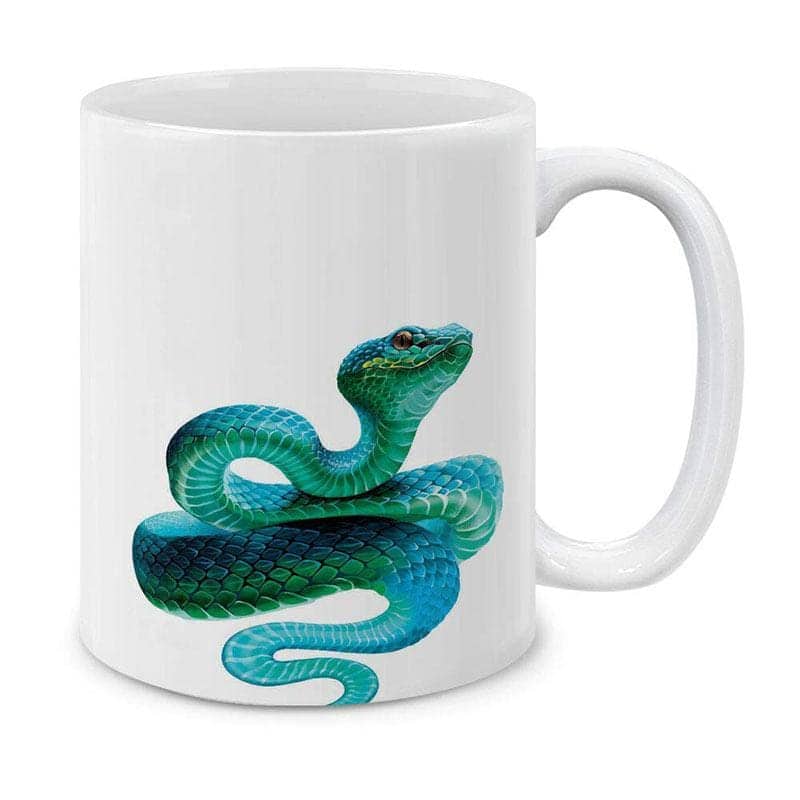 Taza Serpiente Víbora Azul