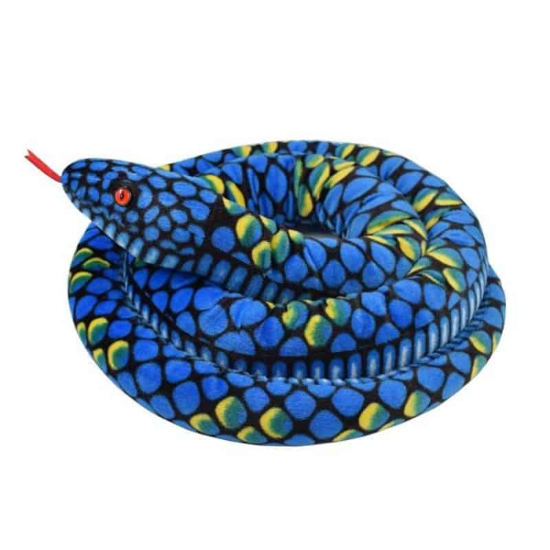 Serpiente De Peluche Boa Azul