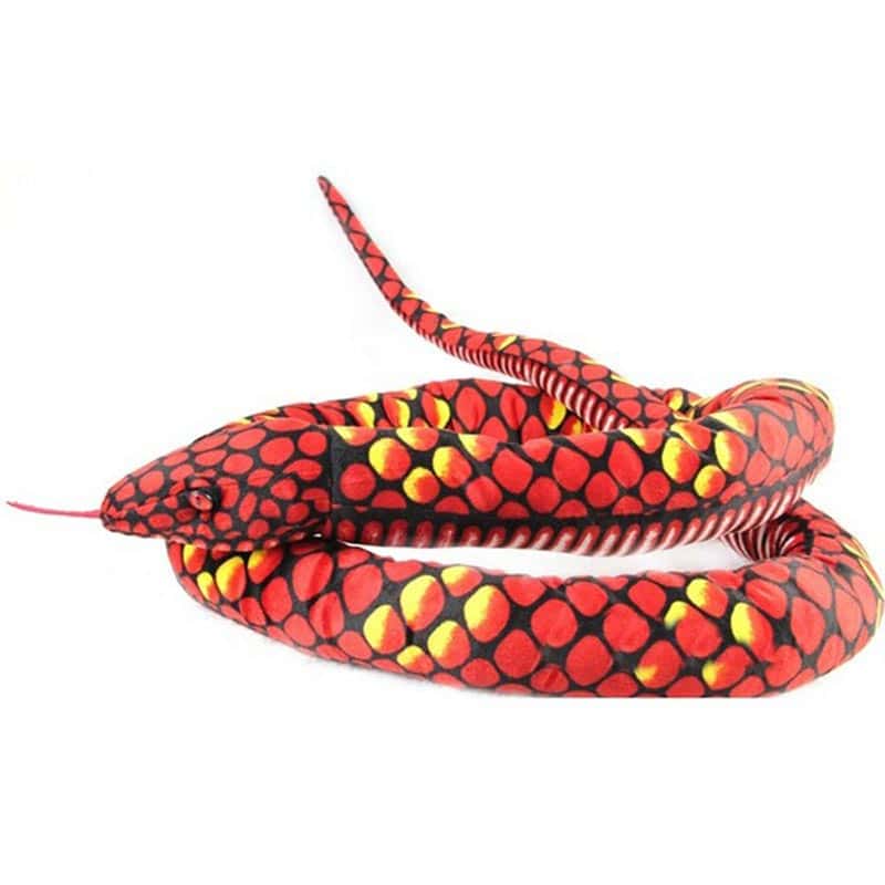 Serpiente De Peluche Rojo