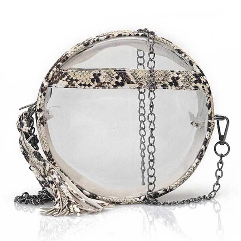 Bolso Serpiente Círculo (Transparente)