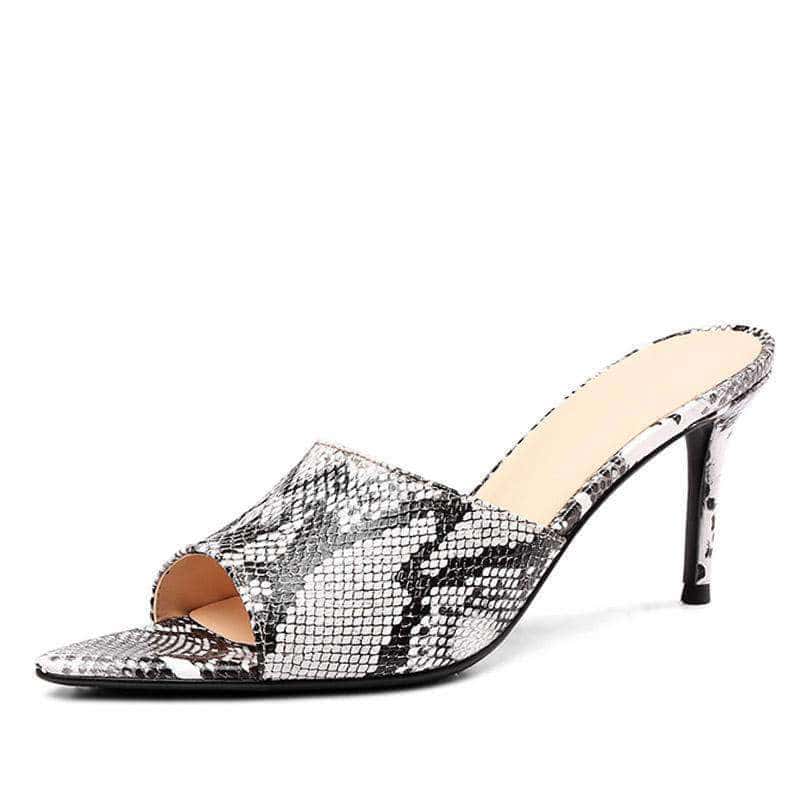 Sandalias Serpiente Pequeño Tacón