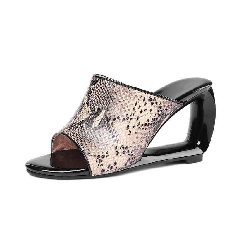 Sandalias Serpiente Mujer Pitón (Tacones)