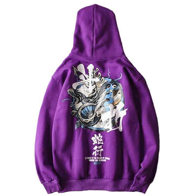 Sudadera Serpiente Veneno Púrpura