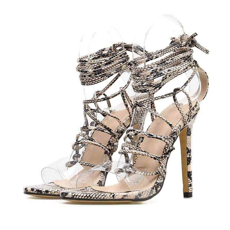Tacones Serpiente Pitón