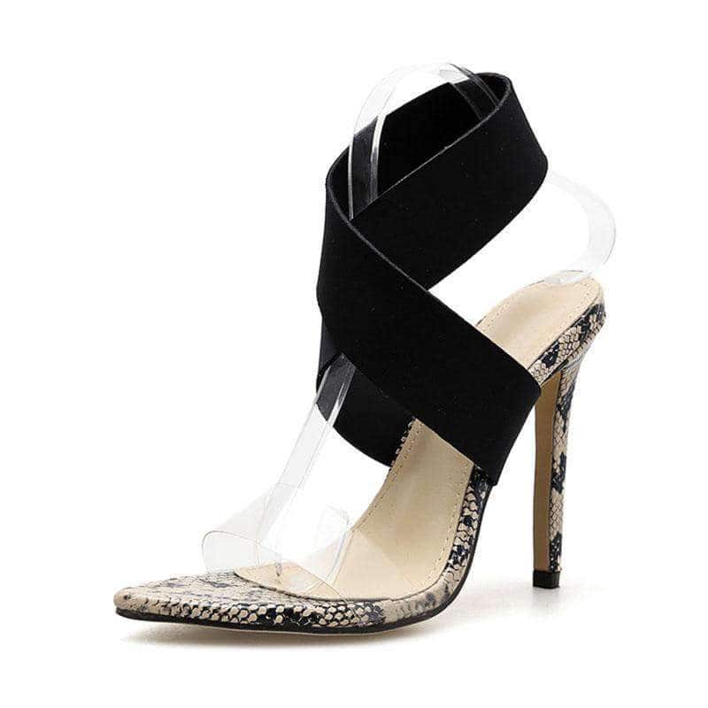 Sandalias Tacon Serpiente Verano